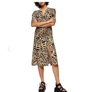 Topshop Leopard Dress - size 4